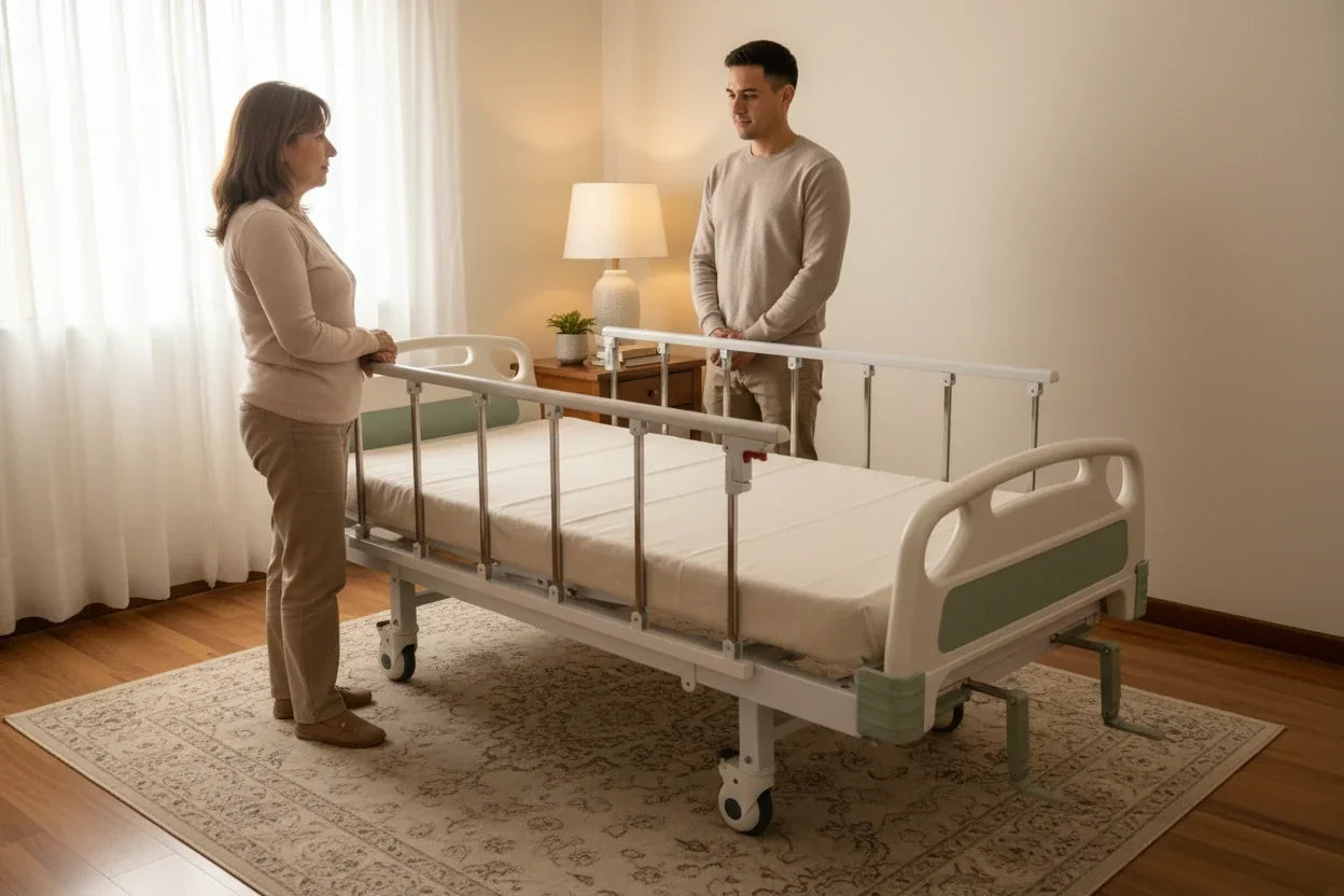 Cama hospitalaria en habitación domiciliaria — decisión entre alquiler y compra en Colombia