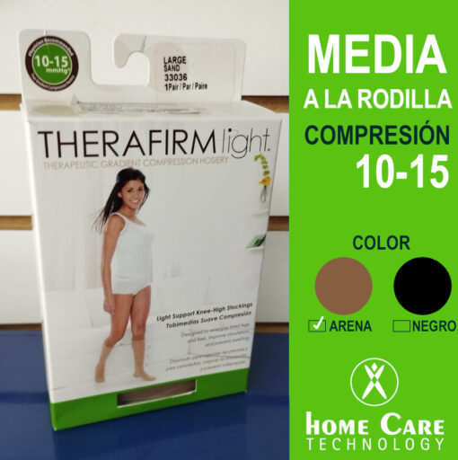 Media a la rodilla compresion 10-15