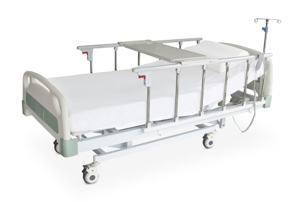 Mesa para barandas de cama hospitalaria