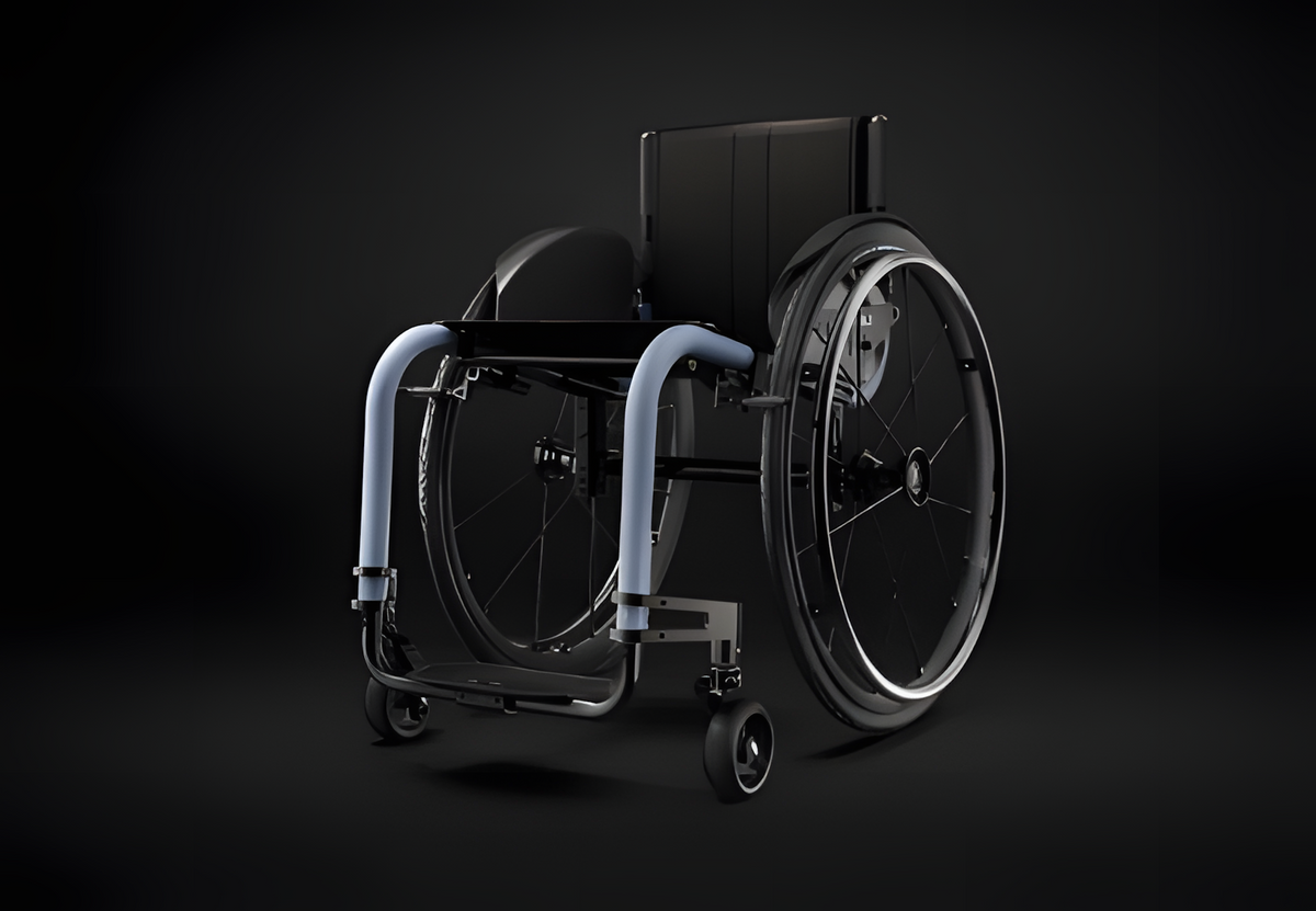 Silla de ruedas Karma Activa Aria Agile con marco multiajustable, diseño ligero y estructura visible Imagen principal del producto
