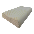 Almohada cervical en espuma viscoelástica Home Care Technology, diseño ergonómico para soporte del cuello y comodidad.