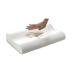 Almohada cervical en espuma viscoelástica de Home Care Technology, accesorio para soporte y confort del cuello.