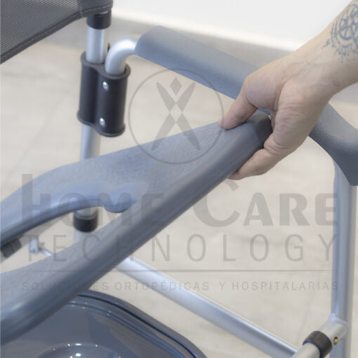 Silla sanitaria y ducha en aluminio AP1