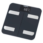 Balanza digital de bioimpedancia Femmto BCS13 con pantalla, diseñada para medir composición corporal y peso.