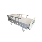 Cama hospitalaria manual CM317 de Home Care Technology, con superficie ajustable y estructura metálica robusta.