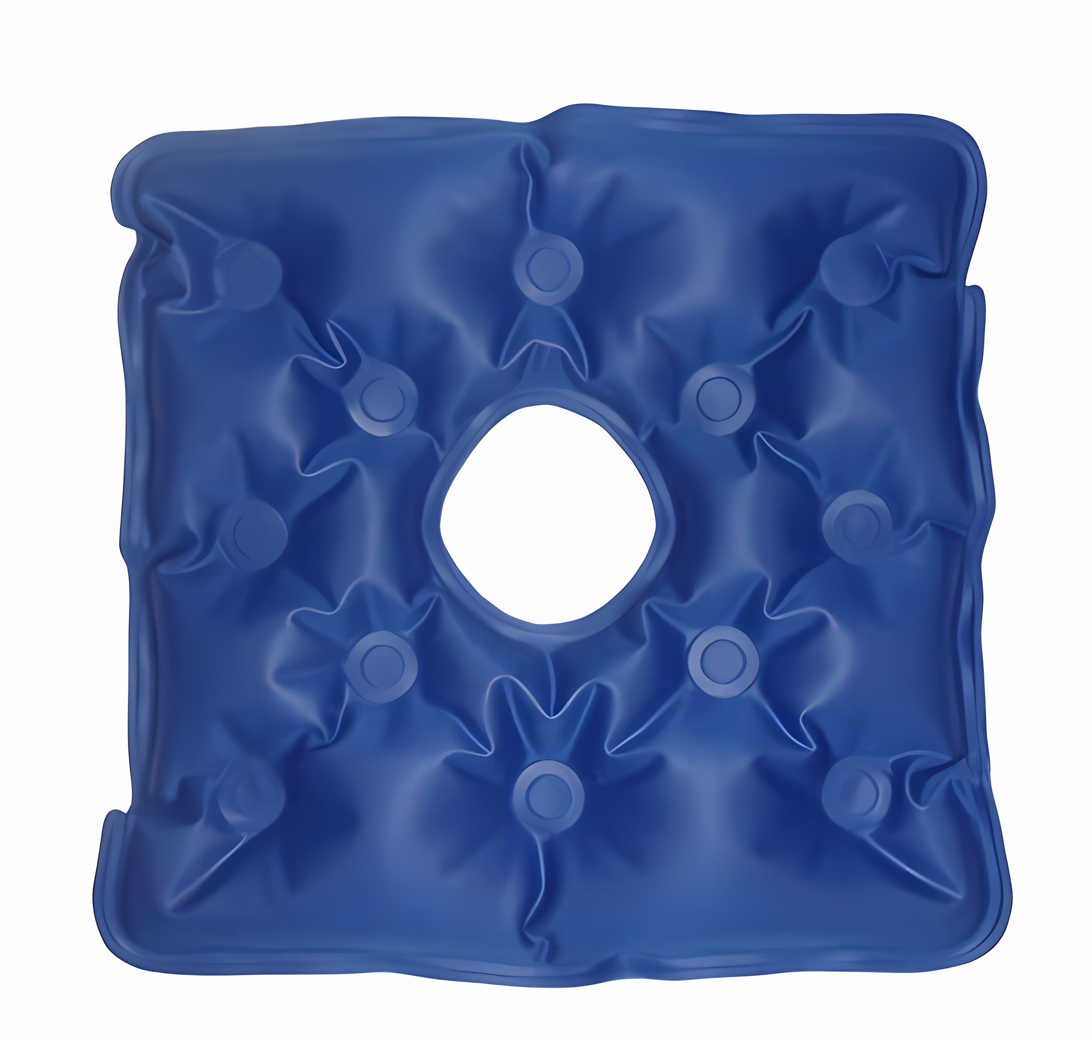 Cojín coxis en gel de 55x55 cm de la línea ortopédica de Home Care Technology para aliviar presión y comodidad.