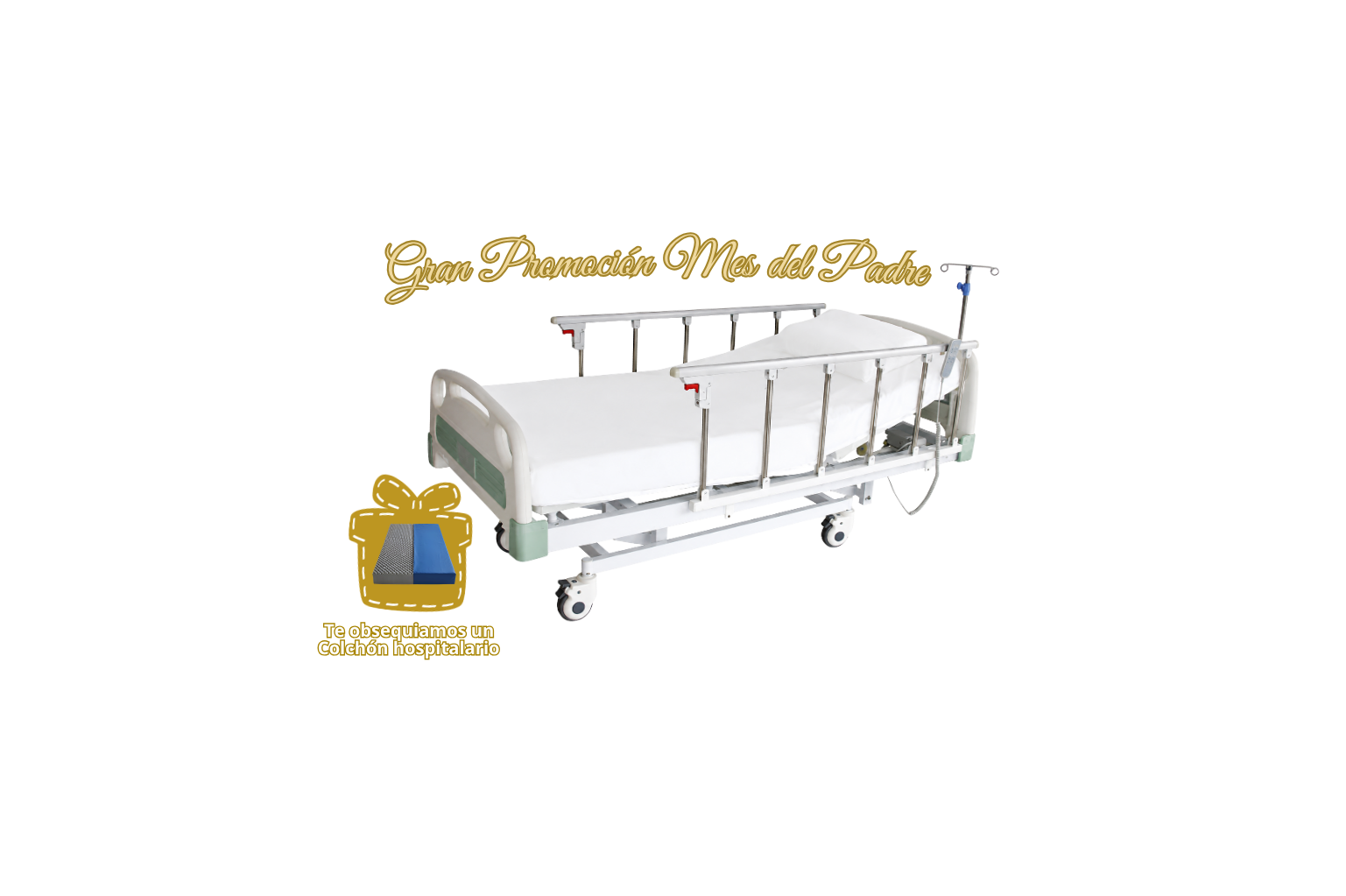 PROMO: Cama hospitalaría electrica CE311R + Colchón hospitalarío