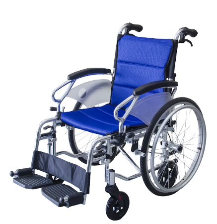 Silla de ruedas de transporte en aluminio FS903LA