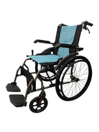 Silla de ruedas en aluminio liviana y pin de desmonte FS910