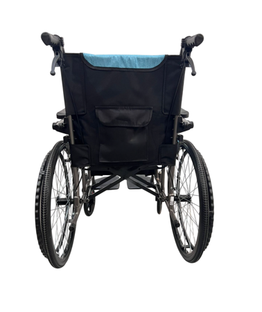 Silla de ruedas en aluminio liviana y pin de desmonte FS910