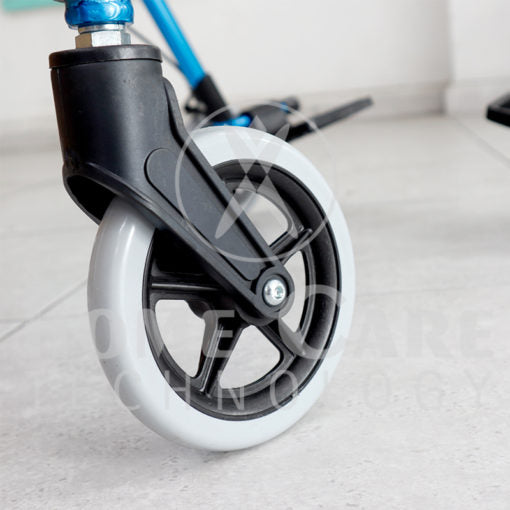 Caminador de lujo azul con piecero FT411