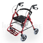 Caminador de lujo vinotinto con piecero FT412