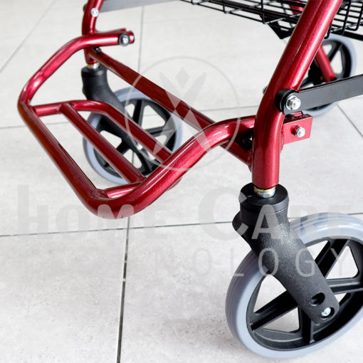 Caminador de lujo vinotinto con piecero FT412