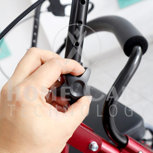 Caminador de lujo vinotinto con piecero FT412