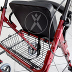 Caminador de lujo vinotinto con piecero FT412