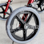 Caminador de lujo vinotinto con piecero FT412