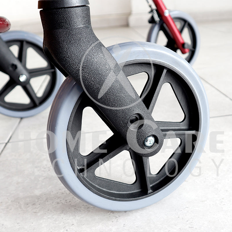 Caminador de lujo vinotinto con piecero FT412