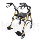 Caminador de lujo dorado con piecero FT414