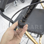 Caminador de lujo dorado con piecero FT414