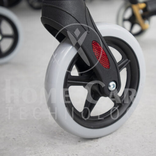 Caminador de lujo dorado con piecero FT414