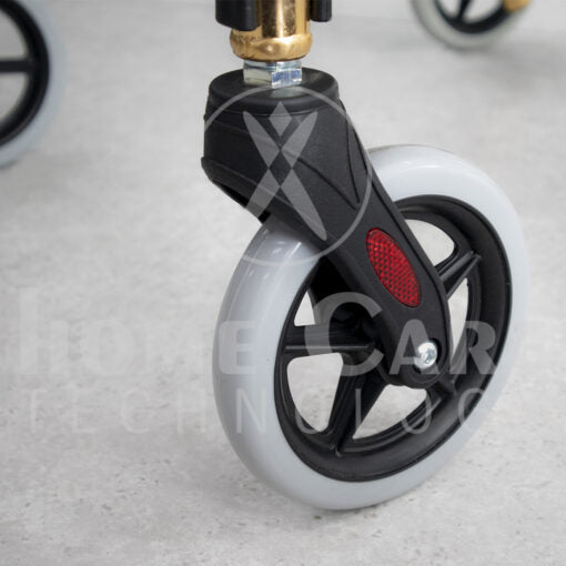 Caminador de lujo dorado con piecero FT414