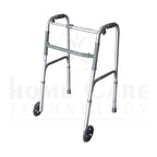 Caminador con ruedas delanteras plata FT440