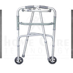 Caminador con ruedas delanteras plata FT440