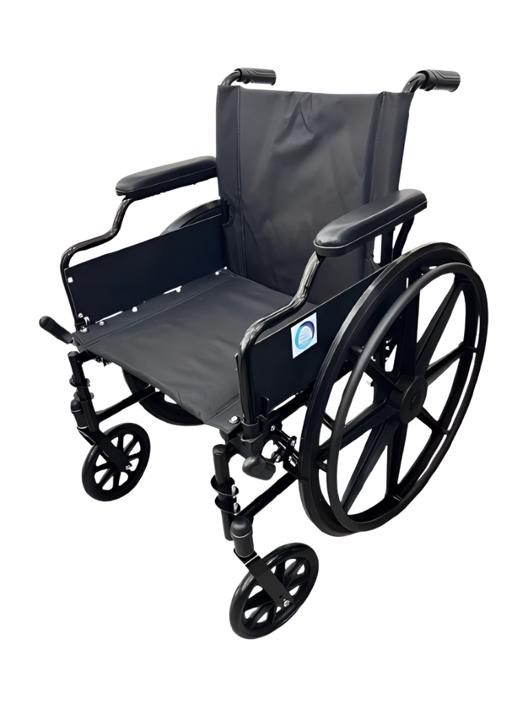 Silla de ruedas en acero FT545