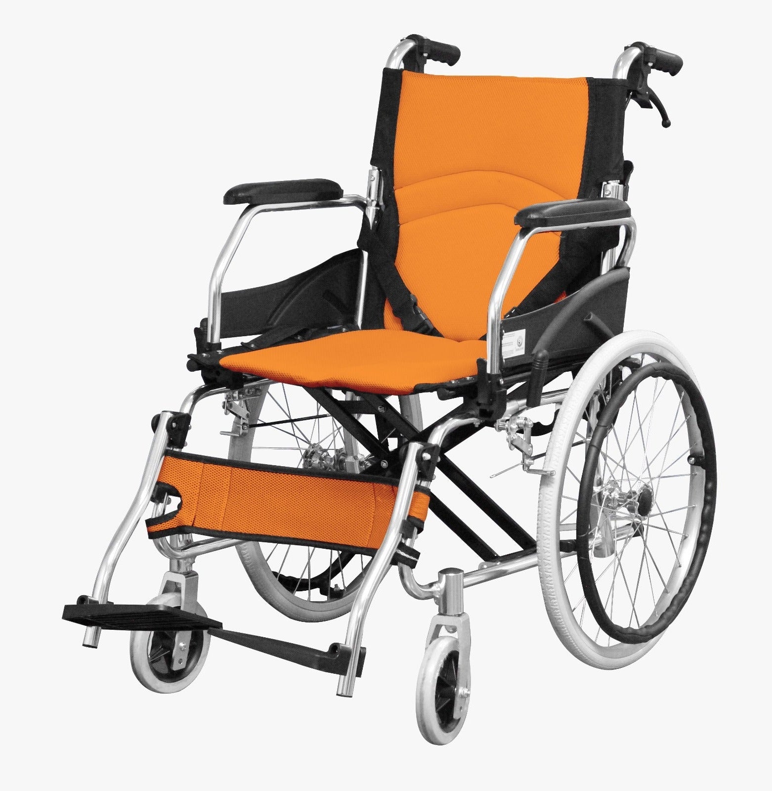 Silla de ruedas de transporte en aluminio FT665 Imagen principal del producto