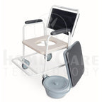 Silla sanitaria asiento blando y piecero FT703