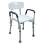 Silla de ducha con brazos de la marca Home Care Technology, ayuda sanitaria para facilitar la movilidad en la ducha.