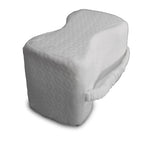 Almohadilla ortopédica para rodilla en espuma viscoelástica de la marca Home Care Technology, muestra su forma y textura en la imagen.