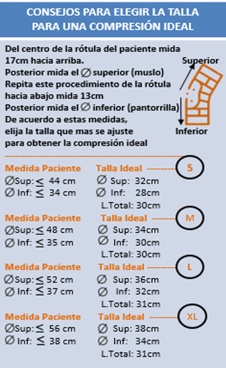 Rodillera elástica con soporte en gel y estabilizadores