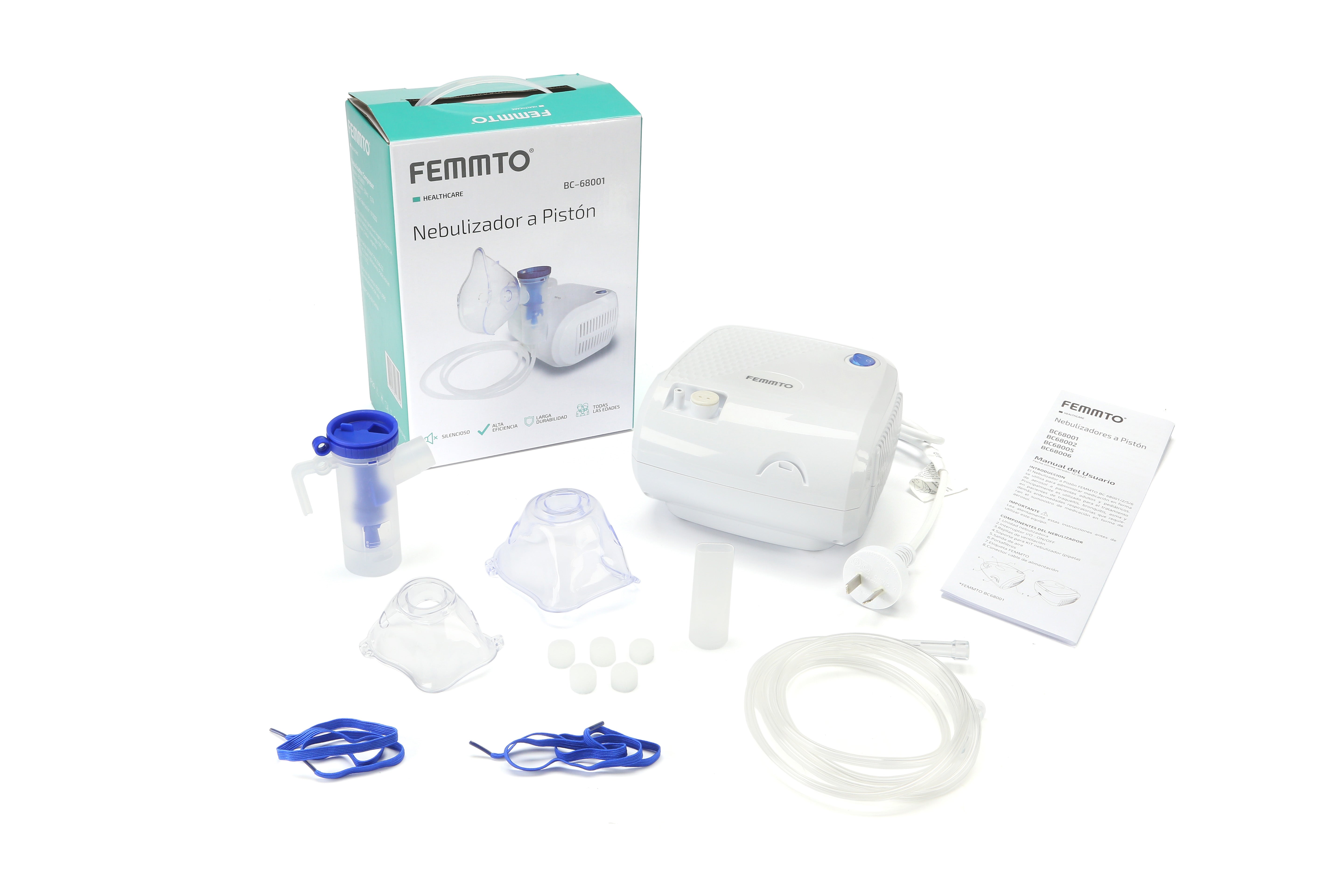 Nebulizador a pistón adulto BC68001 Imagen secundaria del producto