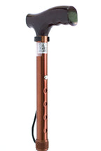 Bastón plegable en T de la marca Home Care Technology, con mango ergonómico y estructura compacta para soporte y movilidad.