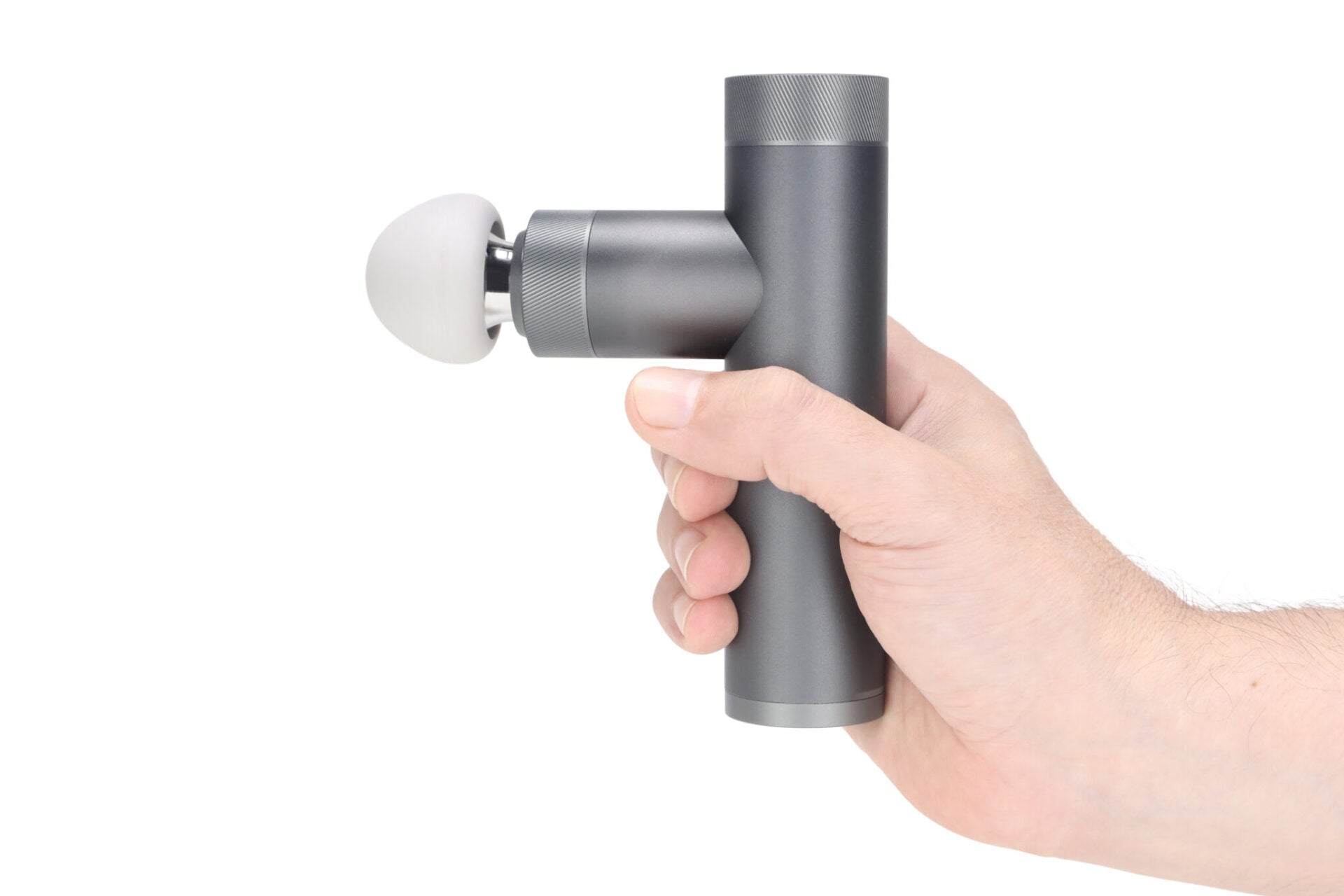 Masajeador térmico tipo pistola mini de la línea Beauty de Home Care Technology, con diseño compacto y funcional.