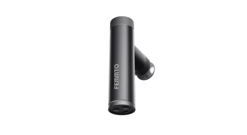 Masajeador térmico tipo pistola mini MP004 de la línea Beauty de Home Care Technology, en color negro con detalles ergonómicos