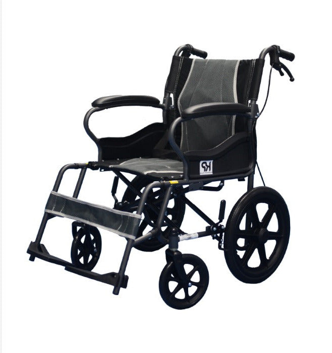 Silla de ruedas de compañía en acero MP23