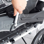 Silla de ruedas de compañía en aluminio MP23L