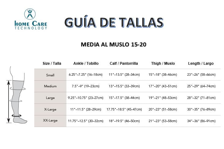 Media al muslo - Compresión 15-20