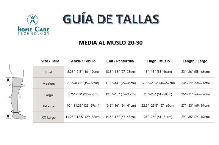 Media al muslo - Compresión 20-30