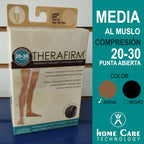 Media al muslo punta abierta - Compresión 20-30