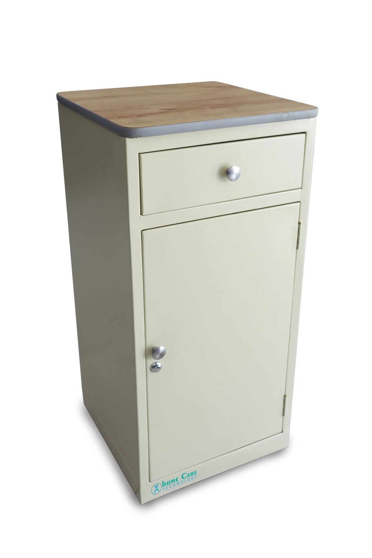 Mesa de noche nochero NHLM-TP de Home Care Technology en color blanco.