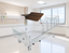 Mesa puente FS560 de Home Care Technology, estructura ajustable para colocar sobre la cama
