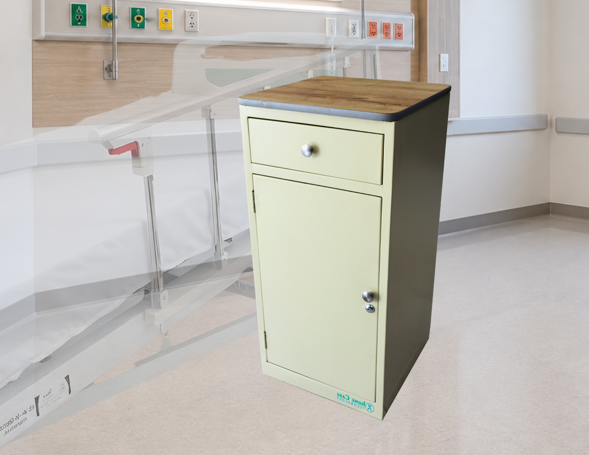 Mesa de noche o nochero NHLM-TP de Home Care Technology, diseño funcional para dormitorioેણ