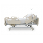Cama hospitalaria eléctrica CE312 de Home Care Technology con estructura metálica y ajustes eléctricos para cuidado médico.