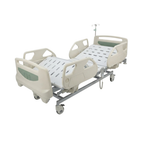 Cama hospitalaria eléctrica CE312 de Home Care Technology, estructura metálica y superficie ajustable para cuidados médicos.