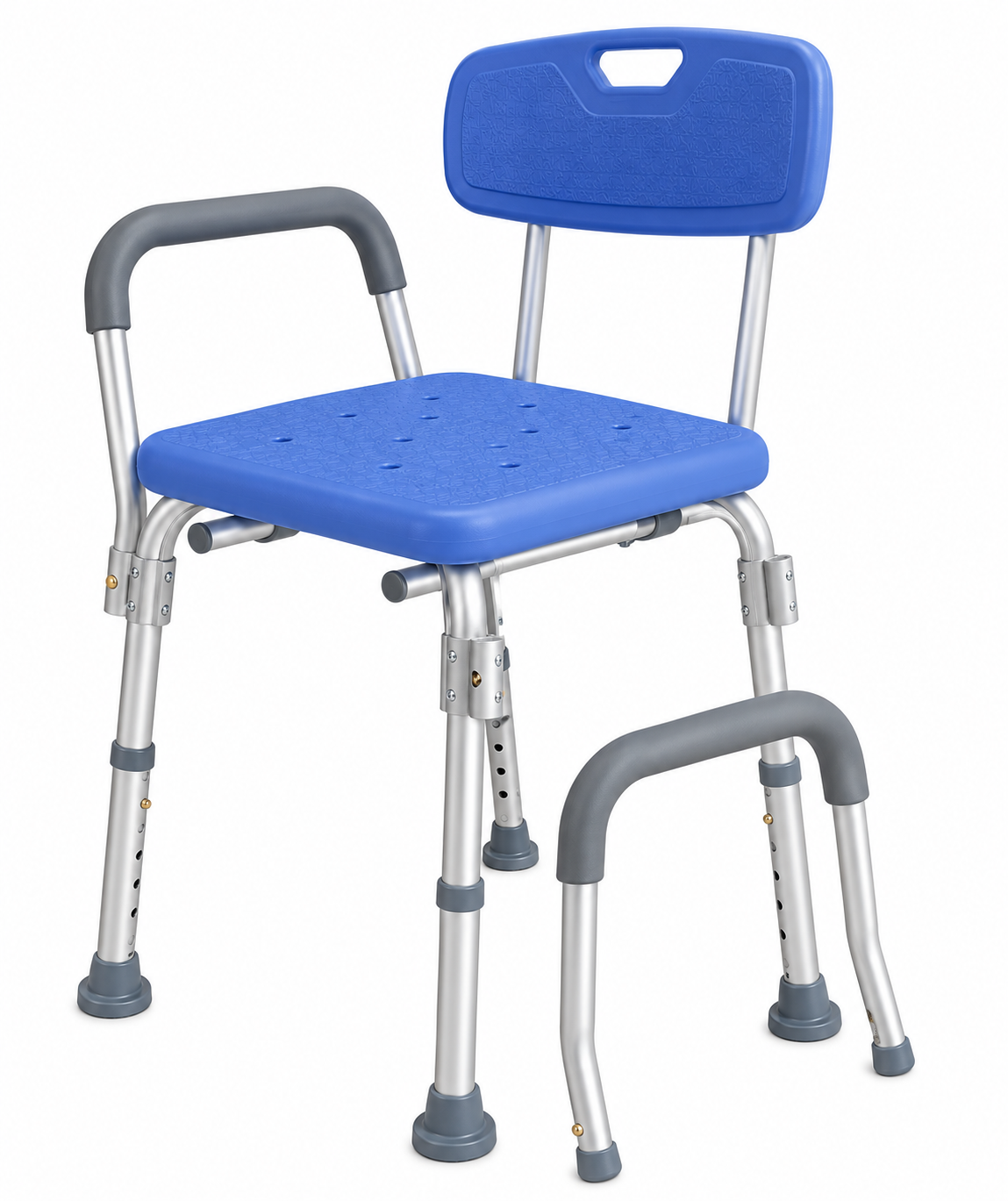 Silla de Ducha con Brazos Azul FT793A Imagen secundaria del producto