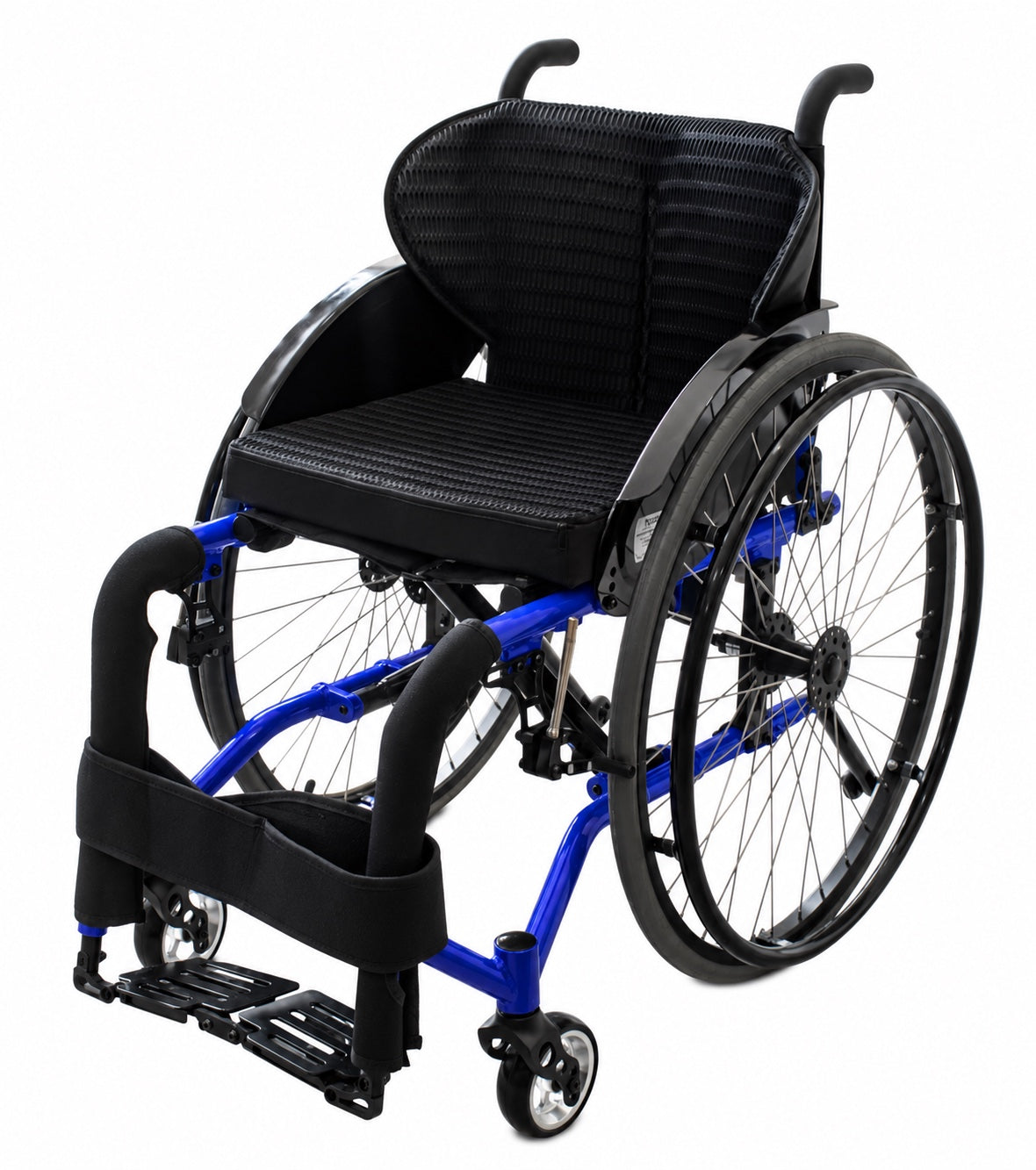 Silla de ruedas deportiva azul FS723 Imagen principal del producto