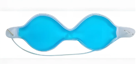 Antifaz de gel terapéutico frío/calor para ojos de la línea Beauty de Home Care Technology en Colombia, para aliviar molestias.